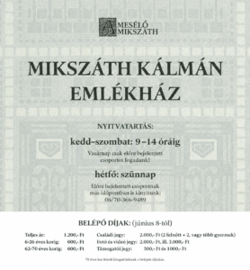 Mikszath-Emlekhaz-nyitvatartas-1